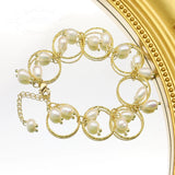 Freshwater Pearl Circle Bracelet for Women
