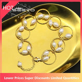 Freshwater Pearl Circle Bracelet for Women