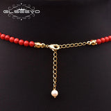 Freshwater Pearl Necklace Coral Necklace Party Birthday Gift