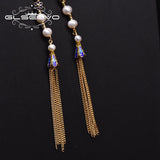 Custom Tassel Style Freshwater Pearl Necklace for Women