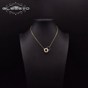 Natural Freshwater Pearl Necklace 925 Sterling Silver Chain Link Jewelry GN0264