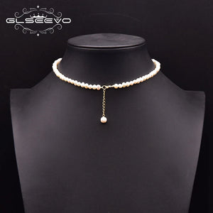 Natural Freshwater Pearl Necklace Woman Pendant Chain Jewelry GN0276