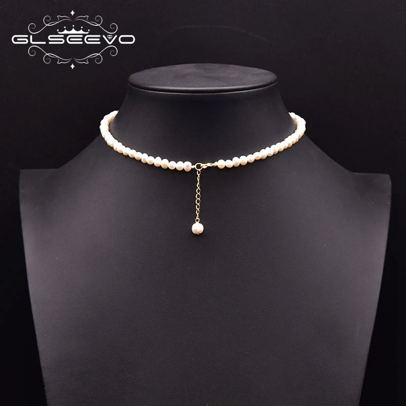 Natural Freshwater Pearl Necklace Woman Pendant Chain Jewelry GN0276
