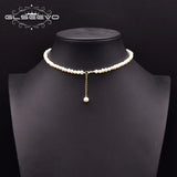 Natural Freshwater Pearl Necklace Woman Pendant Chain Jewelry GN0276