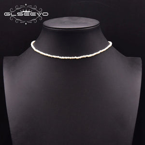 Natural Freshwater Pearl Necklace Woman Pendant Chain Jewelry GN0276