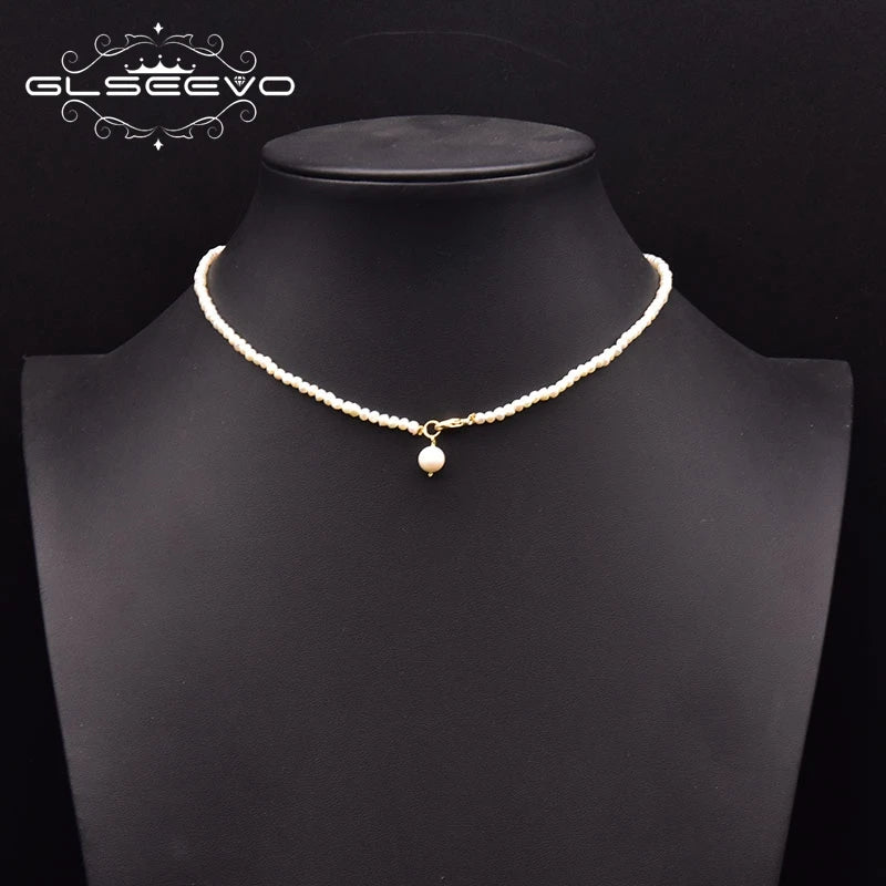 Freshwater Pearl Necklace Woman Wedding Gift Pearl Pendant Jewelry