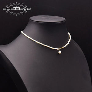 Freshwater Pearl Necklace Woman Wedding Gift Pearl Pendant Jewelry