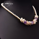 Natural Freshwater Pearl Short Necklace For Woman Anniversary