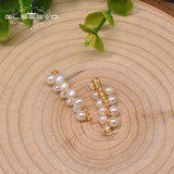 Natural Freshwater Pearl Stud Earrings Party Gift Jewelry GE0998