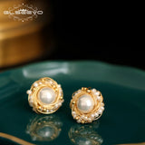 Freshwater Pearl Stud Earrings Wedding Gift Charm Jewellery