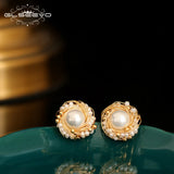 Freshwater Pearl Stud Earrings Wedding Gift Charm Jewellery