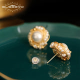 Freshwater Pearl Stud Earrings Wedding Gift Charm Jewellery