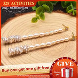 Freshwater Pearl Tassel Earrings Woman Vertical Earrings GE1051