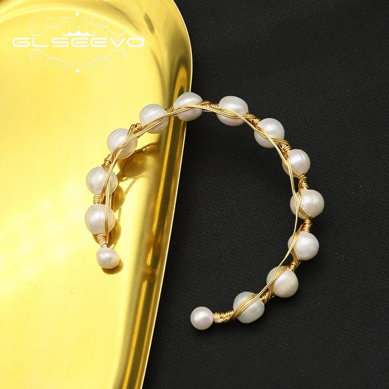 Freshwater Pearls Adjustable Bracelet for Women Gift GB0979