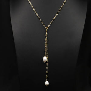 Freshwater Pearls Chain Woman Pendant Necklace Minimalism Romance