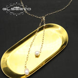 Freshwater Pearls Chain Woman Pendant Necklace Minimalism Romance