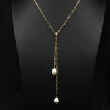 Freshwater Pearls Chain Woman Pendant Necklace Minimalism Romance