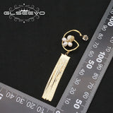 Freshwater Pearl Flowers Tassel Women's Earrings
