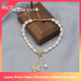 Freshwater Pearls Long Pendant Bracelet Butterfly Retro Jewelry