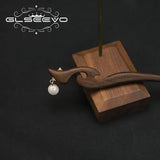 Freshwater Pearl Pendant Sandalwood Hairpin for Woman