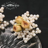 Freshwater Pearls Yellow Roses Earrings for Women