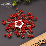 Natural Shell Brooch Coral Flower Shape Jewelry GO0376