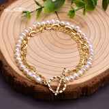 Freshwater Pearl Bracelet Multi-Layer Chain Bohemian Jewelry