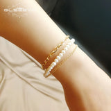 Freshwater Pearl Bracelet Multi-Layer Chain Bohemian Jewelry