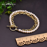 Freshwater Pearl Bracelet Multi-Layer Chain Bohemian Jewelry