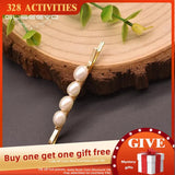 Freshwater Pearl Hairpin Women Girls Fine Jewelry GH0028B