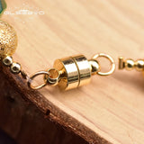 Green Stone Pearl Bracelet Ethnic Jewelry Gift for Mom GB0927A