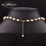 Baroque Water Drop Necklace with Pearl Pendant