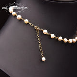 Baroque Water Drop Necklace with Pearl Pendant