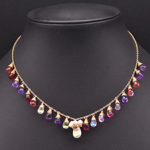 Pearl Coloured Pendant Necklace Luxe Fine Jewellery