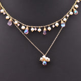 Pearl Coloured Pendant Necklace Luxe Fine Jewellery