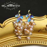 Natural Pearl Grape Drop Earrings Personalized Jewelry Accessories