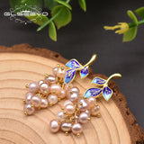 Natural Pearl Grape Drop Earrings Personalized Jewelry Accessories