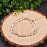 Natural Pearl Beaded Collar Necklace for Women