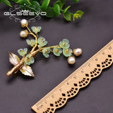 Natural Pearl Resin Flower Tree Brooch For Women Party Brooches