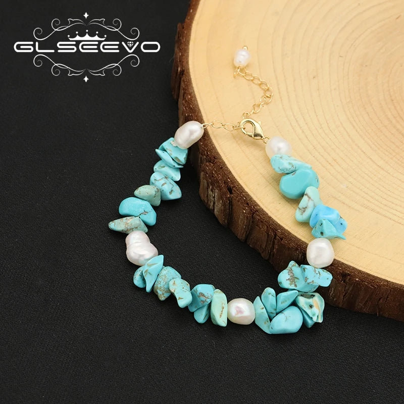 Pearl Citrine Pendant Bracelet Wedding Jewelry