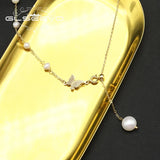 Natural Pearls Long Chain Adjustable Asymmetrical Necklace
