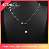 Natural Pearls Long Chain Adjustable Asymmetrical Necklace