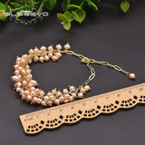 Natural Pink Pearl Temperament Adjustable Bracelet For Women Engagement