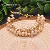 Natural Pink Pearl Temperament Adjustable Bracelet For Women Engagement