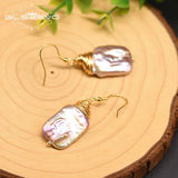 Baroque Pearl Dangle Earrings - Fine Jewelry for Women