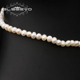 Tahitian Pearls Long Chain Pendant Necklace For Women Chinoiserie Lucky Jewelry