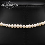 Tahitian Pearls Long Chain Pendant Necklace For Women Chinoiserie Lucky Jewelry