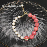 Tahitian Pearls Rose Red Bracelet for Woman, Adjustable, Classic Jewelry Gift