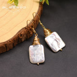 Baroque Pearl Dangle Earrings For Women Fine Jewelry GE0902A