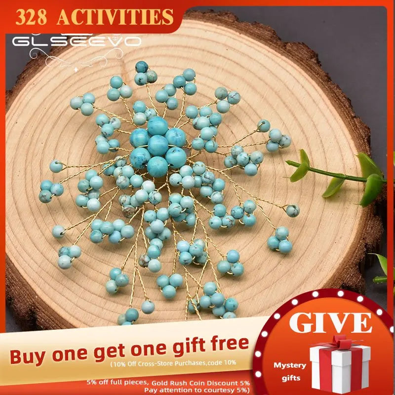 Turquoise Brooch Ladies Anniversary Jewelry